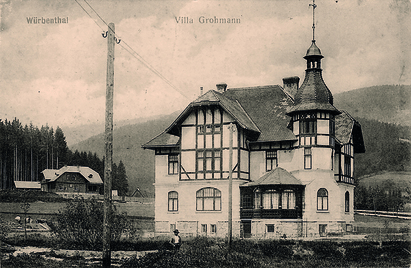 Vila Grohmann na fotografii z roku 1910