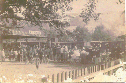 Vrbno - nádraží před první světovou válkou, cca rok 1910
